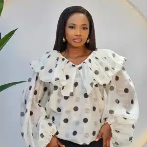 RUFFLE OFF SHOULDER POLKA DOT TOP - Image 3