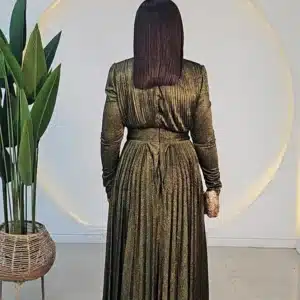 SHIMMER PLEATED EVENING DRESS 2710 - Image 11