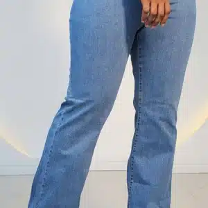 SIDE SLIT BOOT CUT JEANS - Image 2