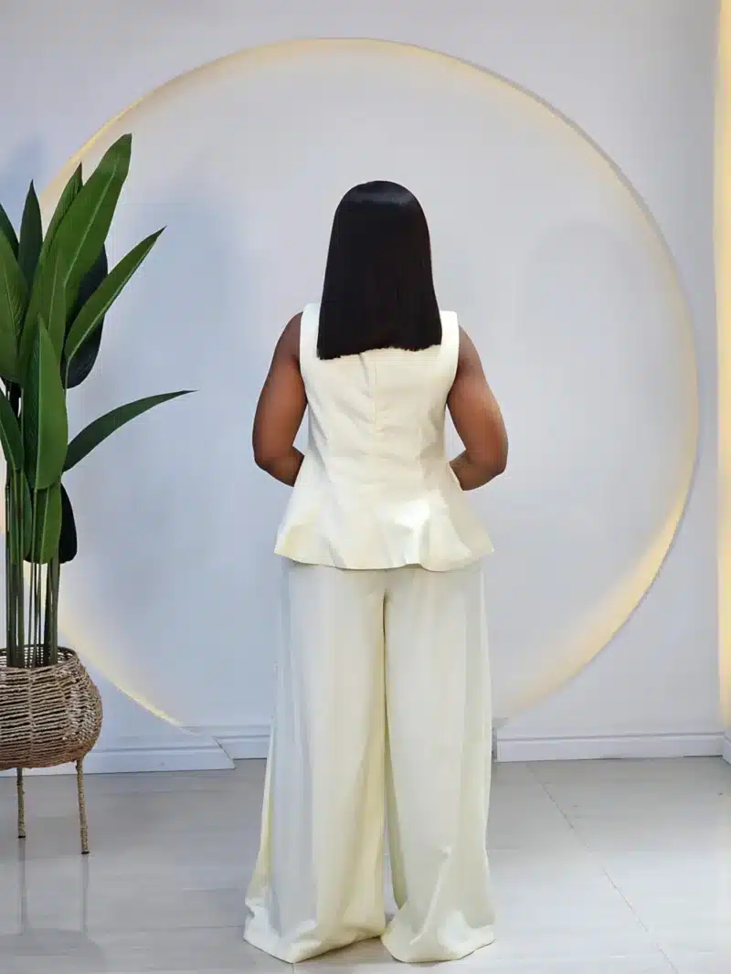SLEEVELESS PEPLUM PALAZZO PANT SET - Image 6