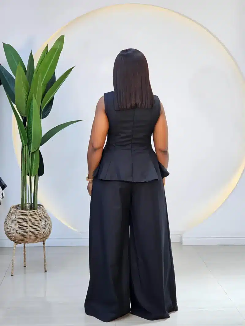 SLEEVELESS PEPLUM PALAZZO PANT SET - Image 5