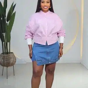 STRIPE SHIRT & SHORT SET