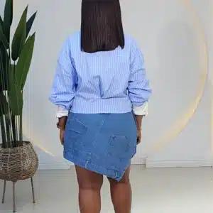 STRIPE SHIRT & SHORT SET - Image 6