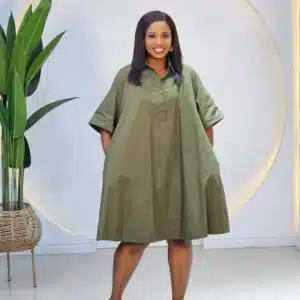 TURN UP SLEEVE TUNIC DRESS - Image 3