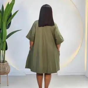 TURN UP SLEEVE TUNIC DRESS - Image 6