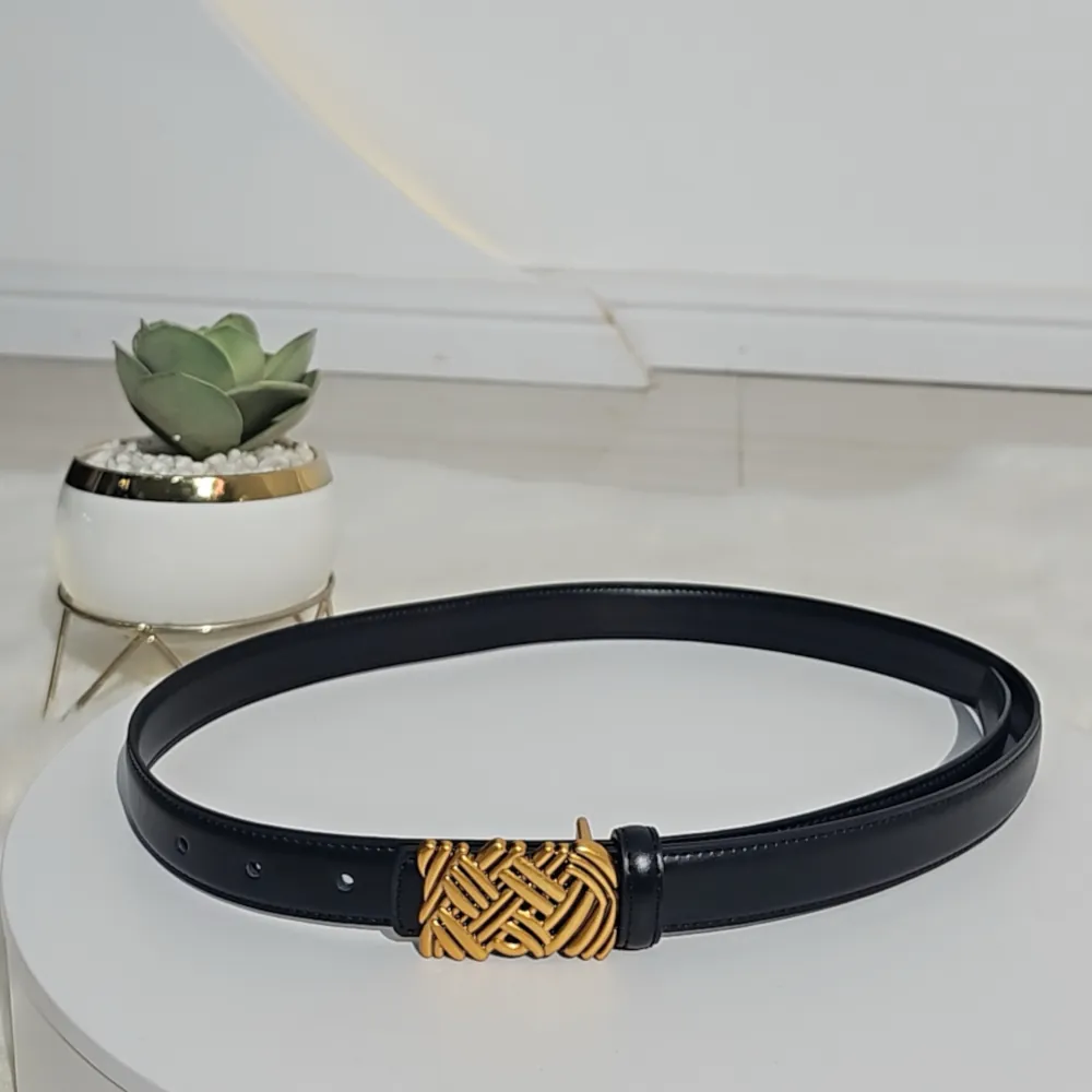ZIGZAG HEAD LEATHER BELT B26