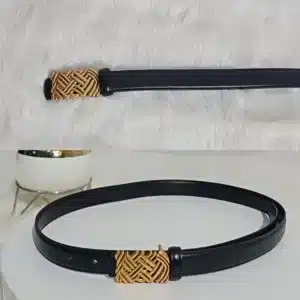 ZIGZAG HEAD LEATHER BELT B26 - Image 2