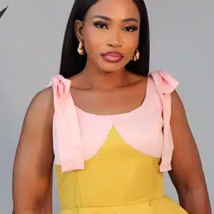 2-TONE KNOT SPAG SKATER DRESS 838 - Image 4