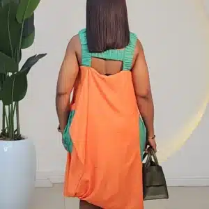 2 TONE SPAG ROMPER DRESS 0002 - Image 2