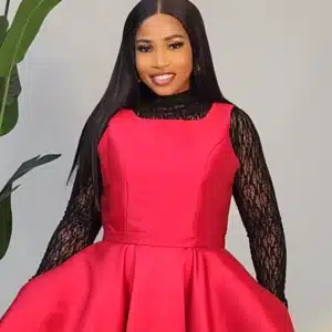 BACK BOW SATIN SKATER DRESS 179 - Image 4