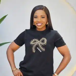 BOW FRONT STUD TSHIRT 7035