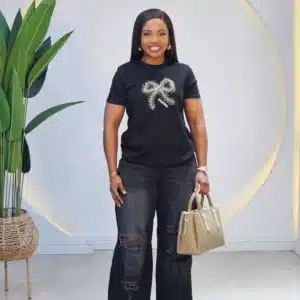 BOW FRONT STUD TSHIRT 7035 - Image 2