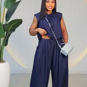 BUBBLE TOP & PALAZZO PANT SET 6006 - Image 2