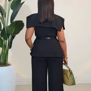 CAPE SLEEVE JACKET & PANT SET - Image 7