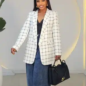 CHECKERS KIMONO BOYFRIEND BLAZER 2011 - Image 2