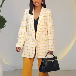 CHECKERS KIMONO BOYFRIEND BLAZER 2011 - Image 3