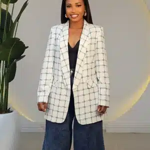 CHECKERS KIMONO BOYFRIEND BLAZER 2011 - Image 6