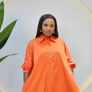 COLLAR CHEST BUTTON SWING SHIRT DRESS 8281 - Image 5