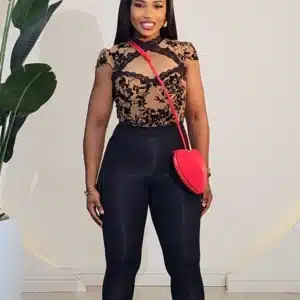 CUT OUT THONG LEGGINGS 1411