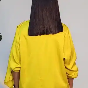 DRAPE SHOULDER BROOCH SATIN TOP 0311 - Image 13