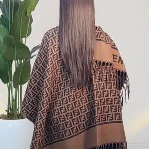 FRINGE THROW-ON PONCHO 2208 - Image 2