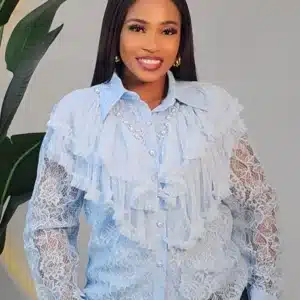 EMBROIDERY PEARL SHOULDER SHIRT 1003 - Image 8