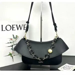 LEATHER CURVE TOP SHOULDER BAG 1868 - Image 2