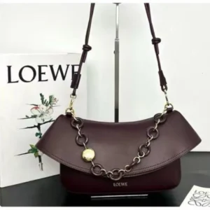 LEATHER CURVE TOP SHOULDER BAG 1868 - Image 3