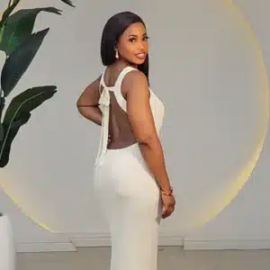 LOW BACK KNIT SLEEVELESS DRESS 9047 - Image 7