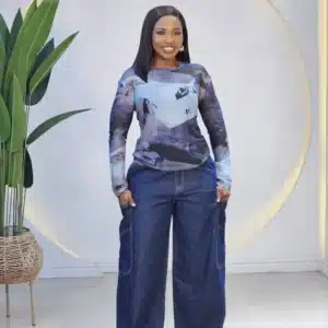 MESH SPLASH COLOUR TOP 29060 - Image 2