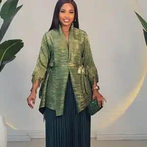 MIYAKE FRINGE KIMONO & PLEAT SKIRT SET 1411 - Image 6