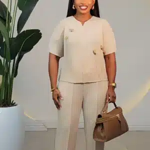 MIYAKE PANT & ROSE FRONT TOP SET 2111 - Image 8