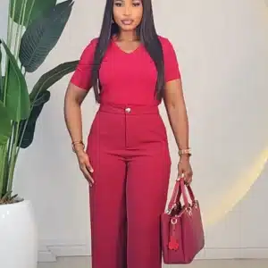 ONE BUTTON PALAZZO PANT 2811 - Image 2