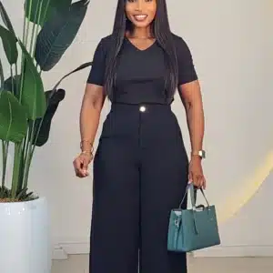 ONE BUTTON PALAZZO PANT 2811 - Image 5