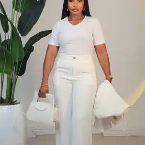 ONE BUTTON PALAZZO PANT 2811 - Image 6