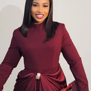 RUCH WRAP LONG SLEEVE MIDI DRESS 9891 - Image 6