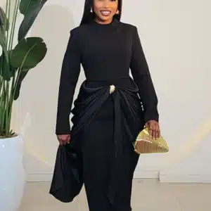 RUCH WRAP LONG SLEEVE MIDI DRESS 9891 - Image 3