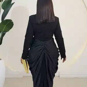 RUCH WRAP LONG SLEEVE MIDI DRESS 9891 - Image 7