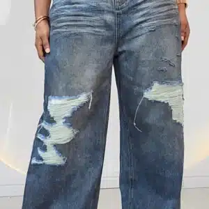 SHREDDED MOM DIRTY JEANS A86037 - Image 2