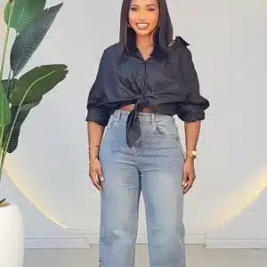 SIDE ANKLE EMBROIDERY STUD MOM JEAN 009