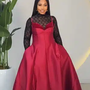 TISSUE LACE HIG NECK TOP 820 - Image 10