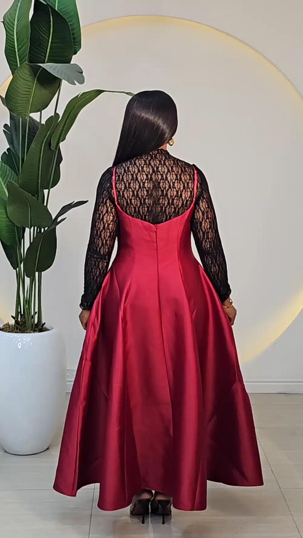 TISSUE LACE HIG NECK TOP 820 - Image 9
