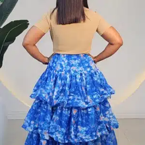 TRIPLE LAYERS COLOUR SPLASH SKIRT 0311 - Image 3