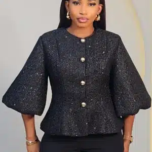 TWEET GLITTERS BUBBLE SLEEVE TOP 6522 - Image 4