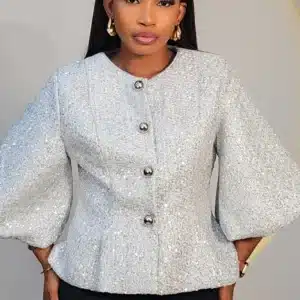 TWEET GLITTERS BUBBLE SLEEVE TOP 6522 - Image 2