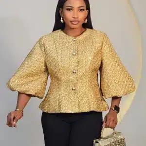 TWEET GLITTERS BUBBLE SLEEVE TOP 6522 - Image 6