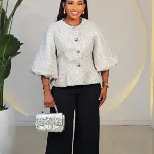 TWEET GLITTERS BUBBLE SLEEVE TOP 6522 - Image 7