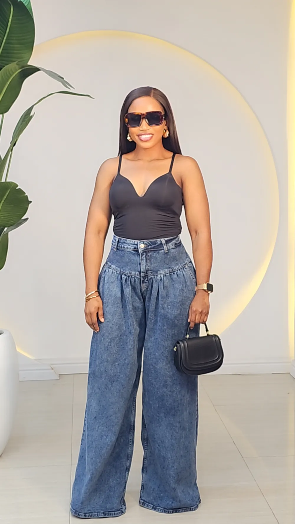 WAIST CASEMENT MOM JEANS 446 - Image 2