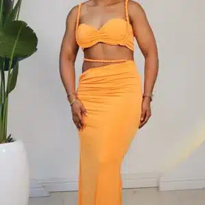 ASYMMETRIC SKIRT & BALL SPAG TOP SET 6170 - Image 3