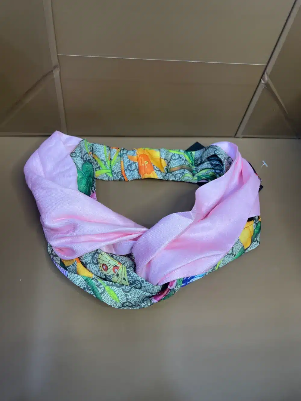 CELINE PRINT KNOT HAIR BAND 1012